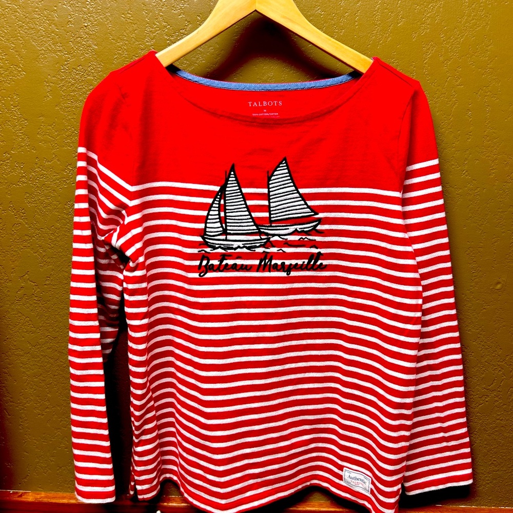 Women’s Talbots Sailboat shirt- size Medium